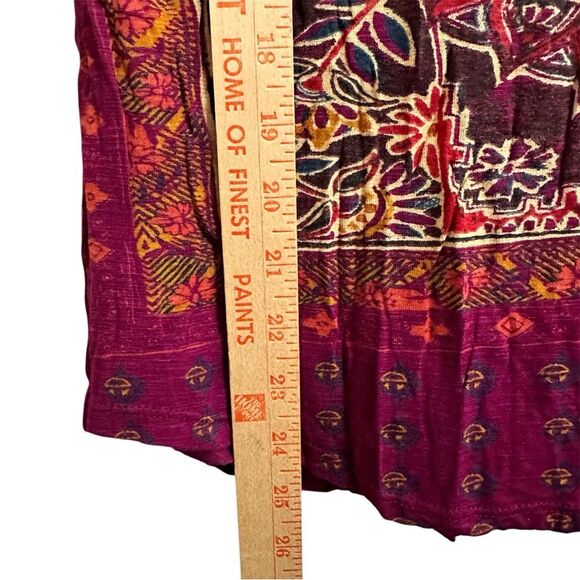 LUCKY BRAND BOHO PERSIAN CARPET‎ SHORT SLEEVE PULLOVER TEE SMALL *FLAW - Picture 7 of 9